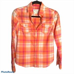Aeropostale Roll-Tab Classic Button-Up Shirt Small